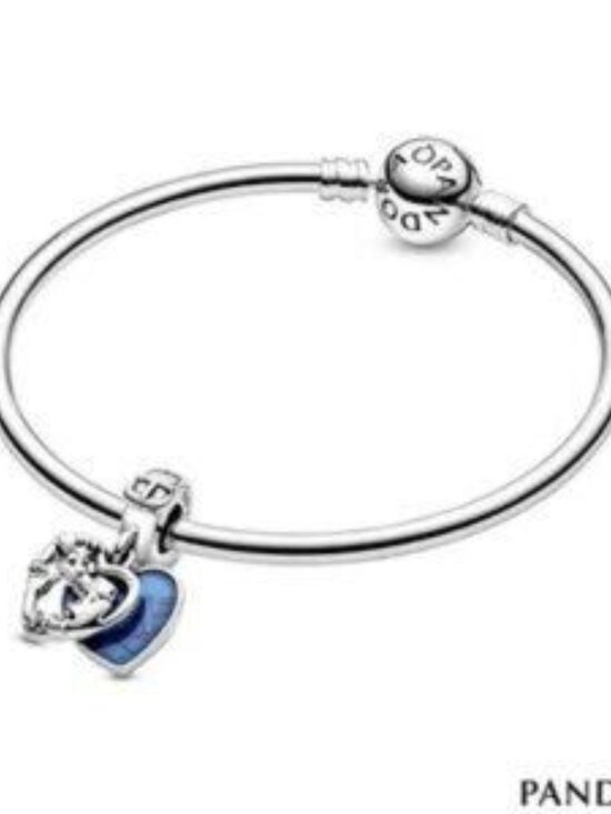 Pandora Heart Charm with Blue Enamel - Picture 5 of 5